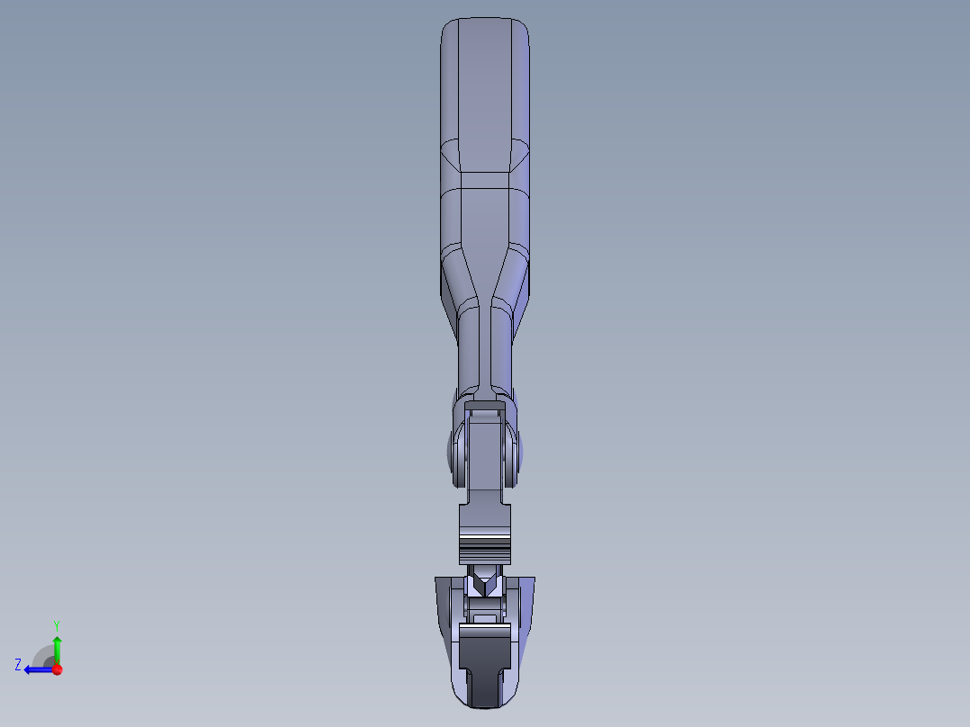 钳子尖嘴钳右视图
