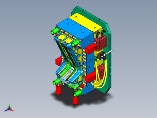 蔚来汽车A柱1+1塑胶模具