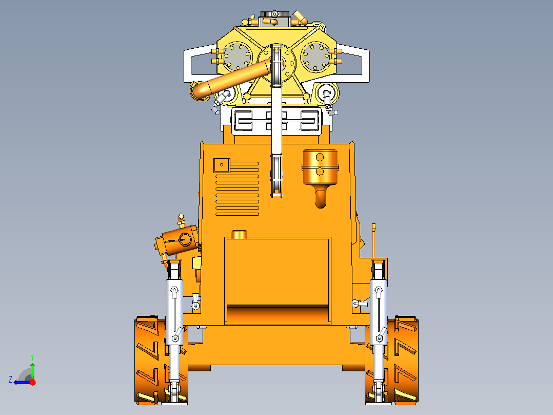 B2004690-钻井机右视图