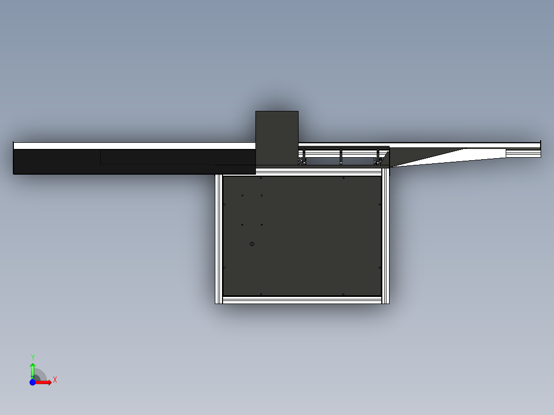 板材分割机sw18可编辑前视图