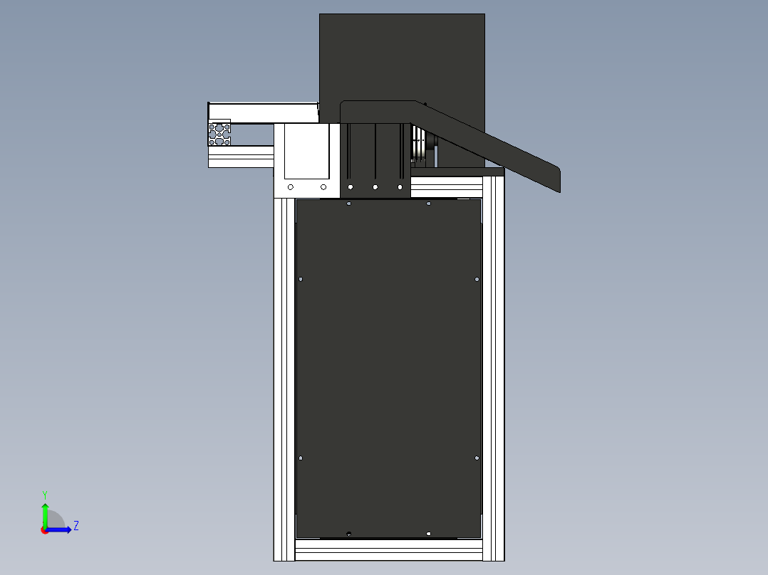 板材分割机sw18可编辑左视图