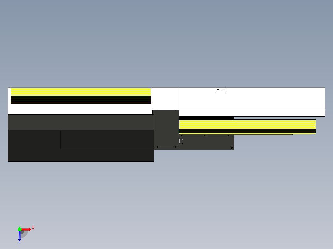 板材分割机sw18可编辑俯视图