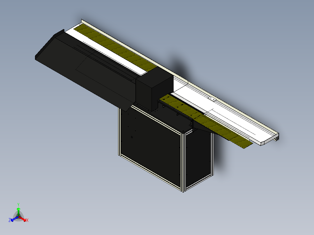 板材分割机sw18可编辑正等轴测图
