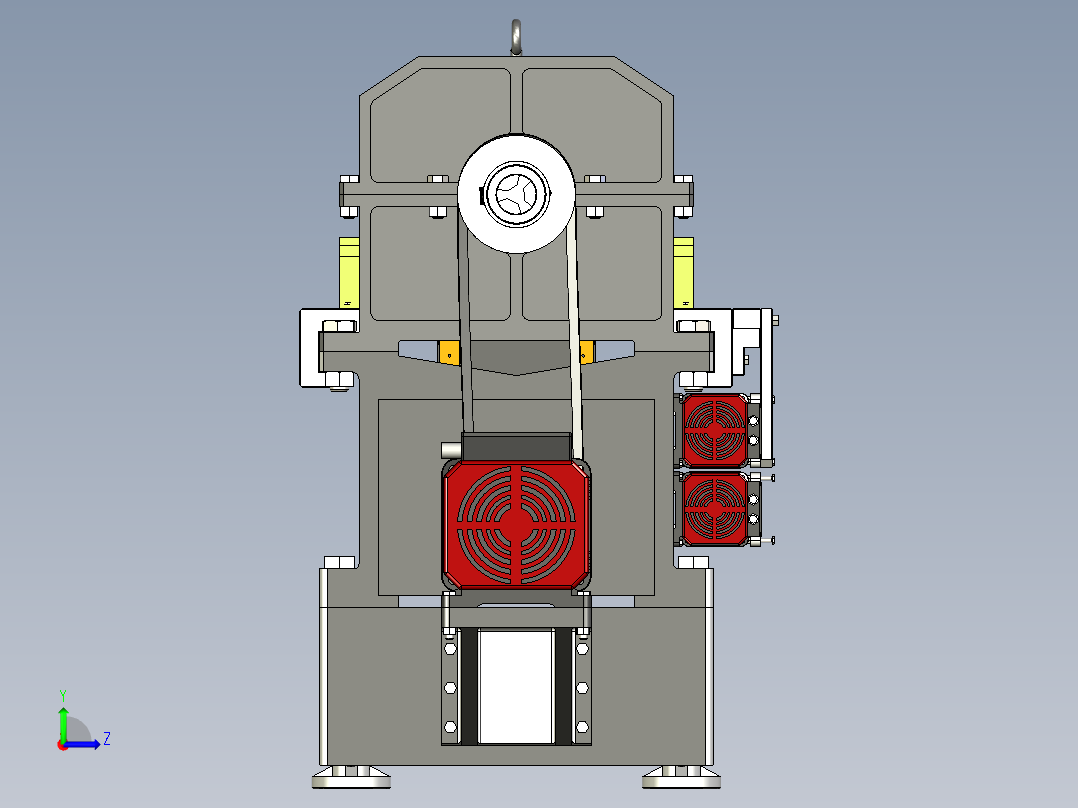 圆杆焊接对心变位机左视图