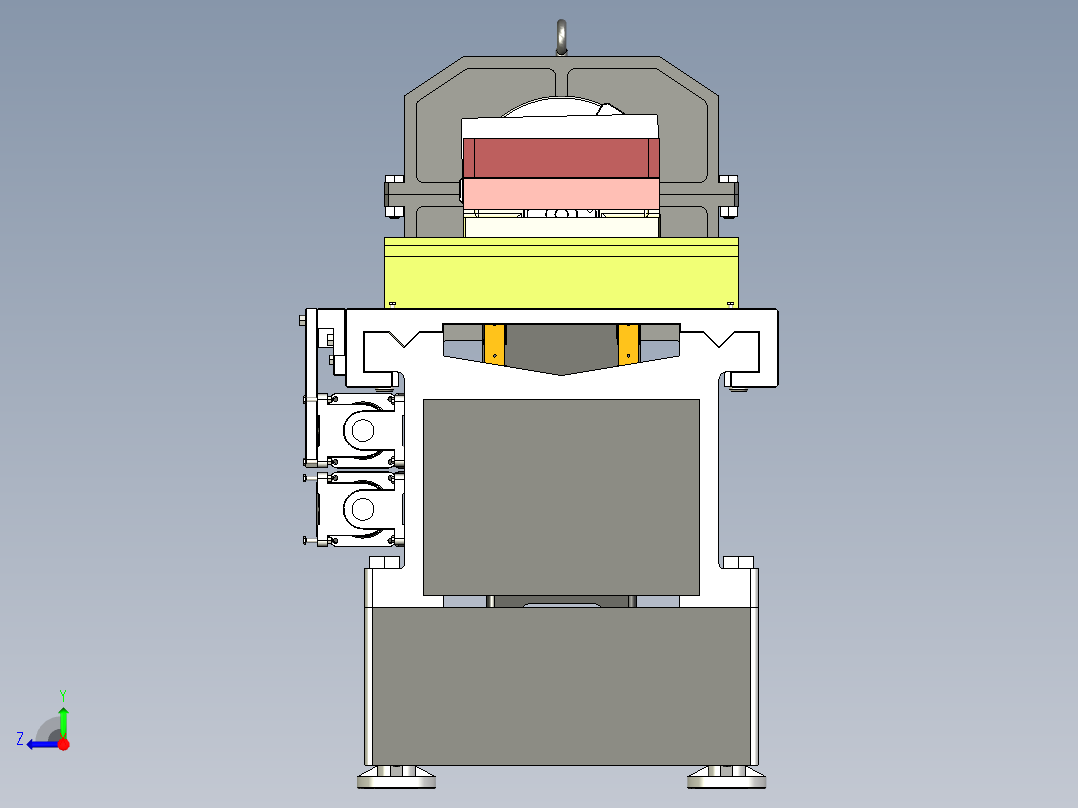 圆杆焊接对心变位机右视图