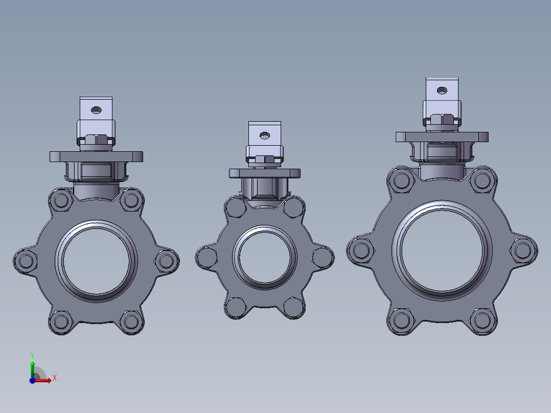 3款2“S7400 NPT双向球阀前视图