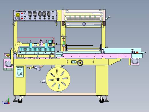 L型封切包装机（sw18+工程图+bom）右视缩略图