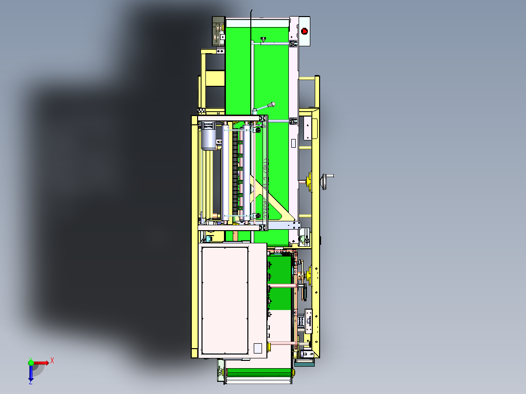 L型封切包装机（sw18+工程图+bom）俯视图