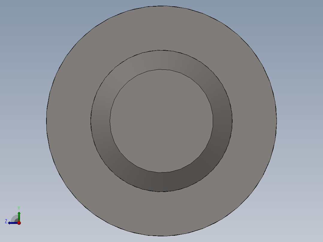 GB╱T 70.1-2008[内六角圆柱头螺钉M8×20]后视图