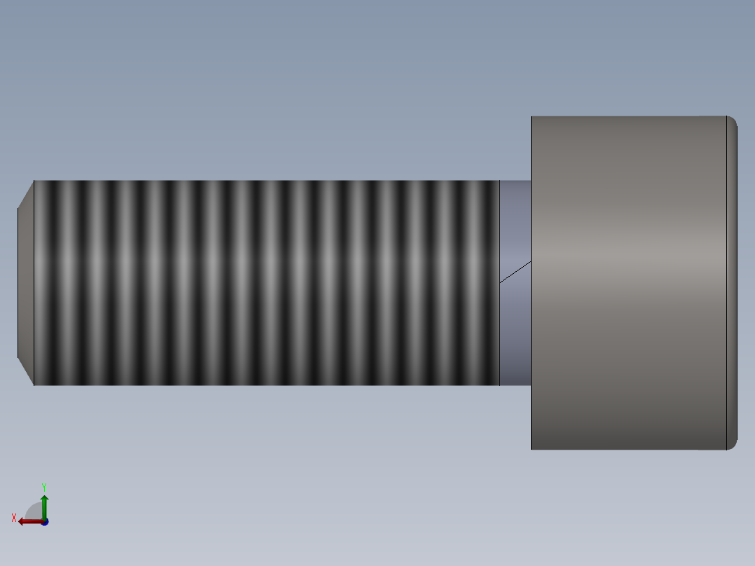 GB╱T 70.1-2008[内六角圆柱头螺钉M8×20]左视图