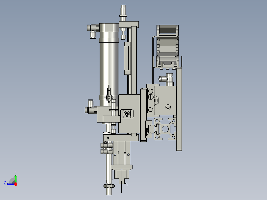 BBBB-负极片装配机械手右视图