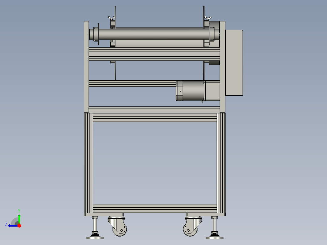 收放料设备总成右视图