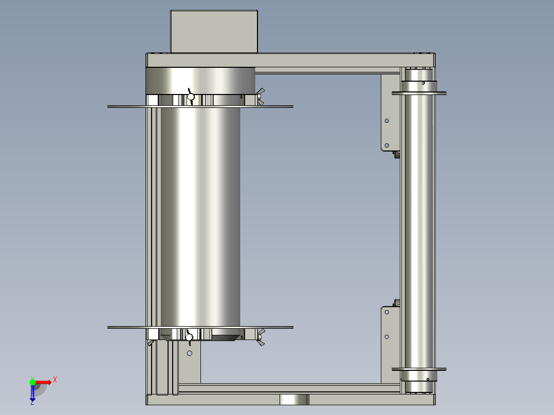 收放料设备总成俯视图