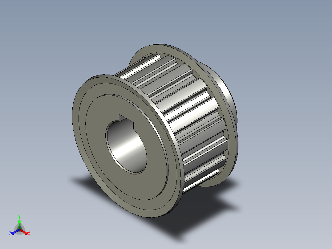 sakcEAJ53-L100-18-B-N-d22同步轮stp主视图