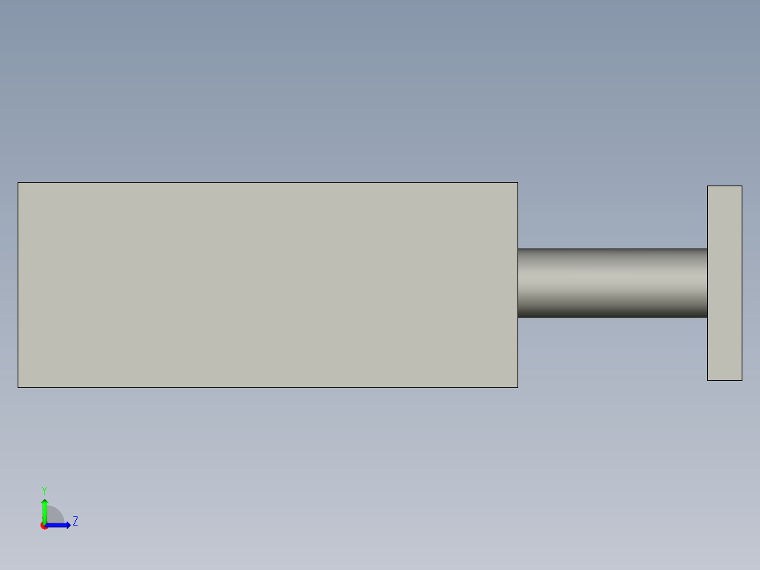 轴承校准检测设备设计-A_MGQL50-100-Z73L(100)左视图