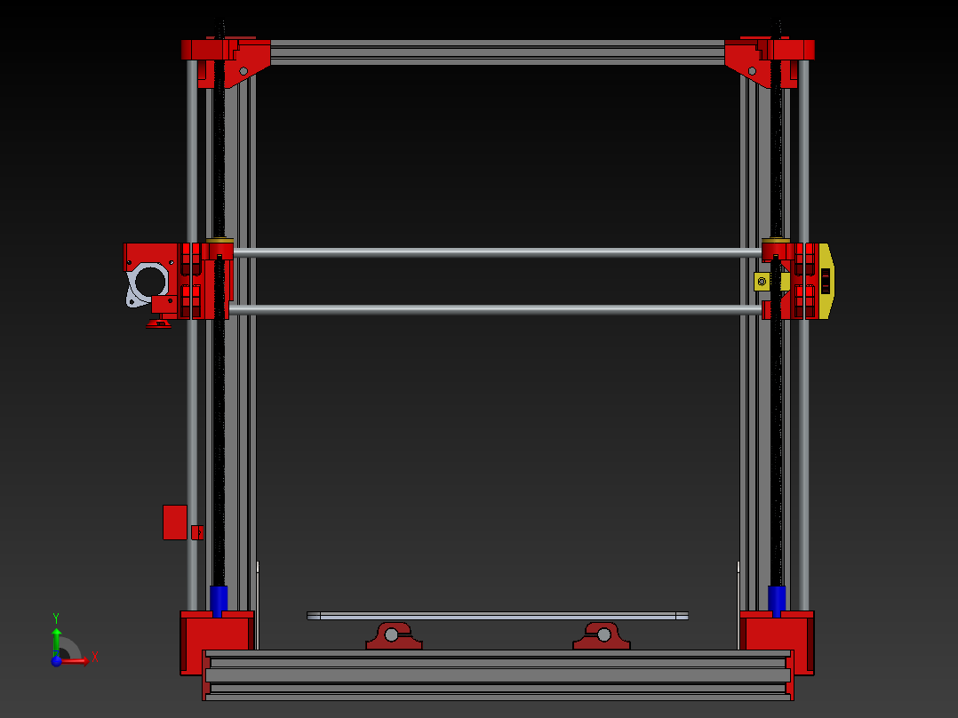 3D打印机前视图