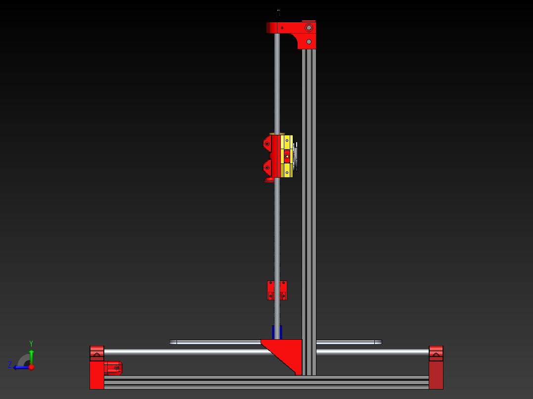 3D打印机右视图