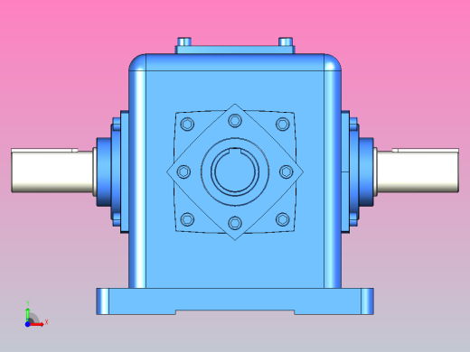 T2-16减速机[T12-1：1-1-LR-B3]前视缩略图