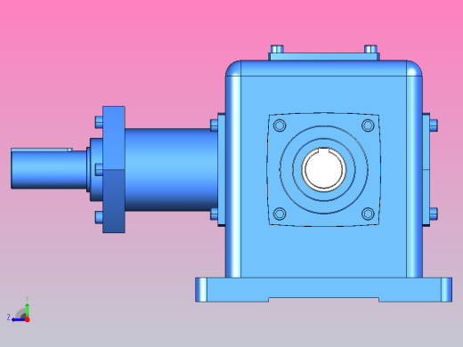 T2-16减速机[T12-1：1-1-LR-B3]右视缩略图