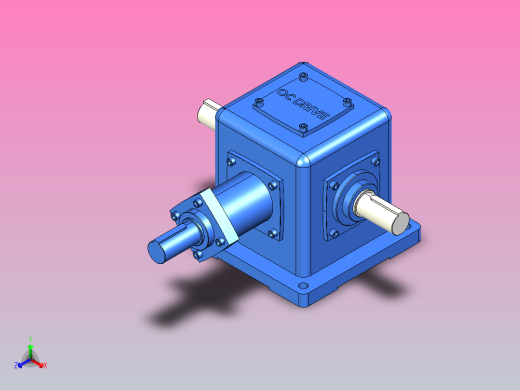 T2-16减速机[T12-1：1-1-LR-B3]正等轴测缩略图