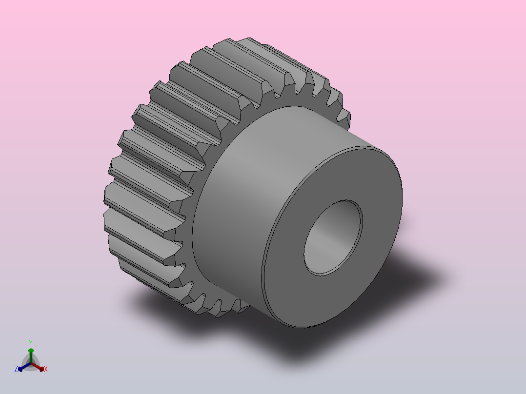 凸缘型模数1直齿轮压力角20°_GSCDC-1-25-10-dc8-A主视图