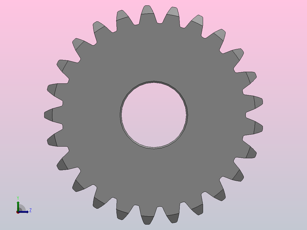 凸缘型模数1直齿轮压力角20°_GSCDC-1-25-10-dc8-A左视图