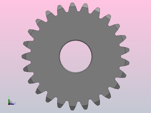 凸缘型模数1直齿轮压力角20°_GSCDC-1-25-10-dc8-A左视缩略图