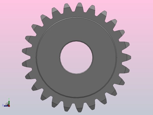 凸缘型模数1直齿轮压力角20°_GSCDC-1-25-10-dc8-A右视缩略图