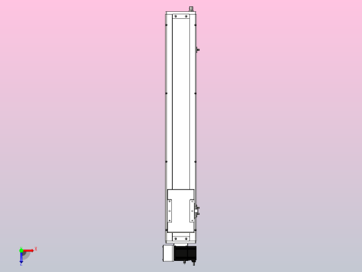 SCM14-700-LU滚珠花健、支撑座、滚珠丝杠、交叉导轨、直线模组俯视缩略图