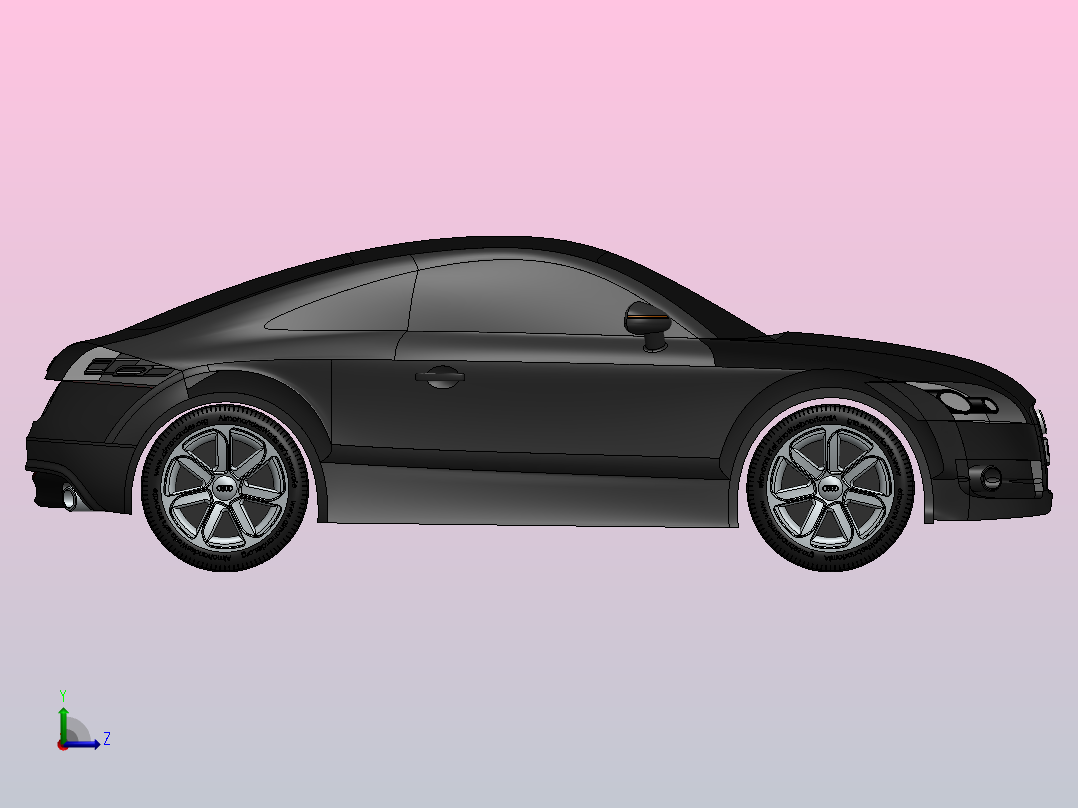 Audi TT左视图