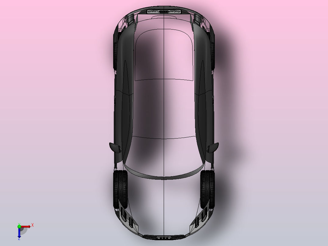Audi TT俯视图