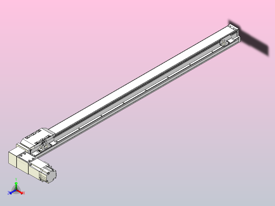 机器人皮带驱动直线轴TPA-GCB-50-P42-L800-DL-M10-N3主视图