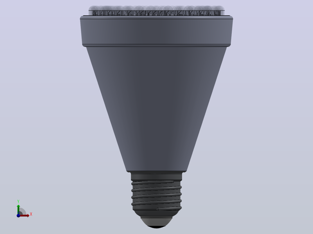 E27插入式DIY灯泡前视图
