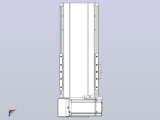 皮带直线轴半封闭可选导轨TPA-HNB-140D-120-L100-LU-Y-P40-N3俯视缩略图