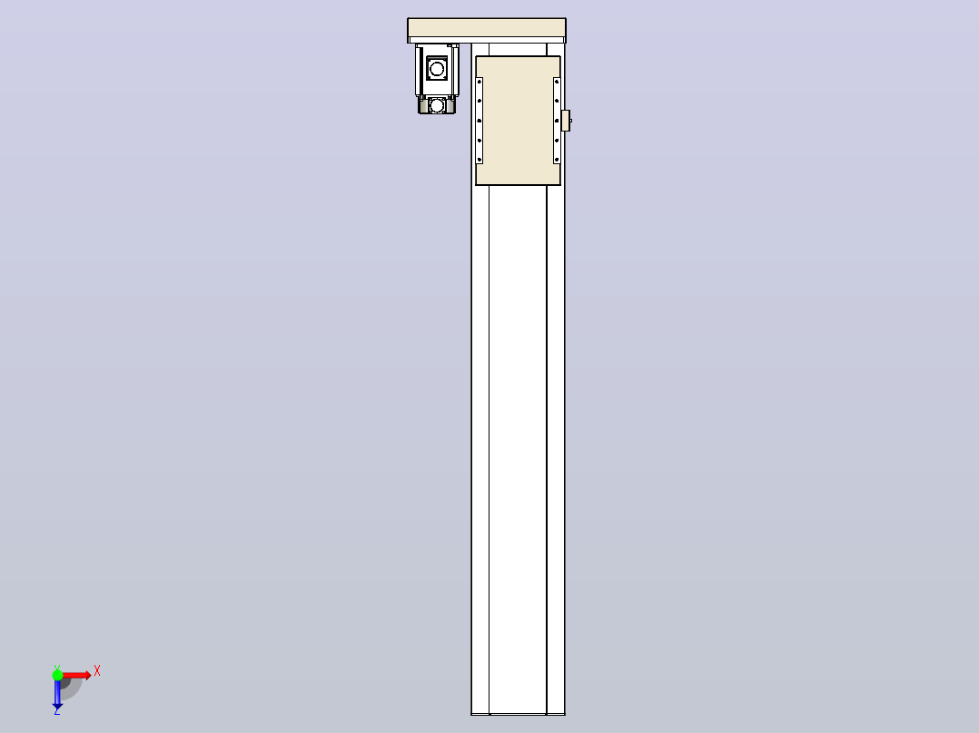 滚珠丝杠直线轴带导轨全封闭TPA-HCR-220D-3210C-L1200-MR-C-P1K-N3俯视图
