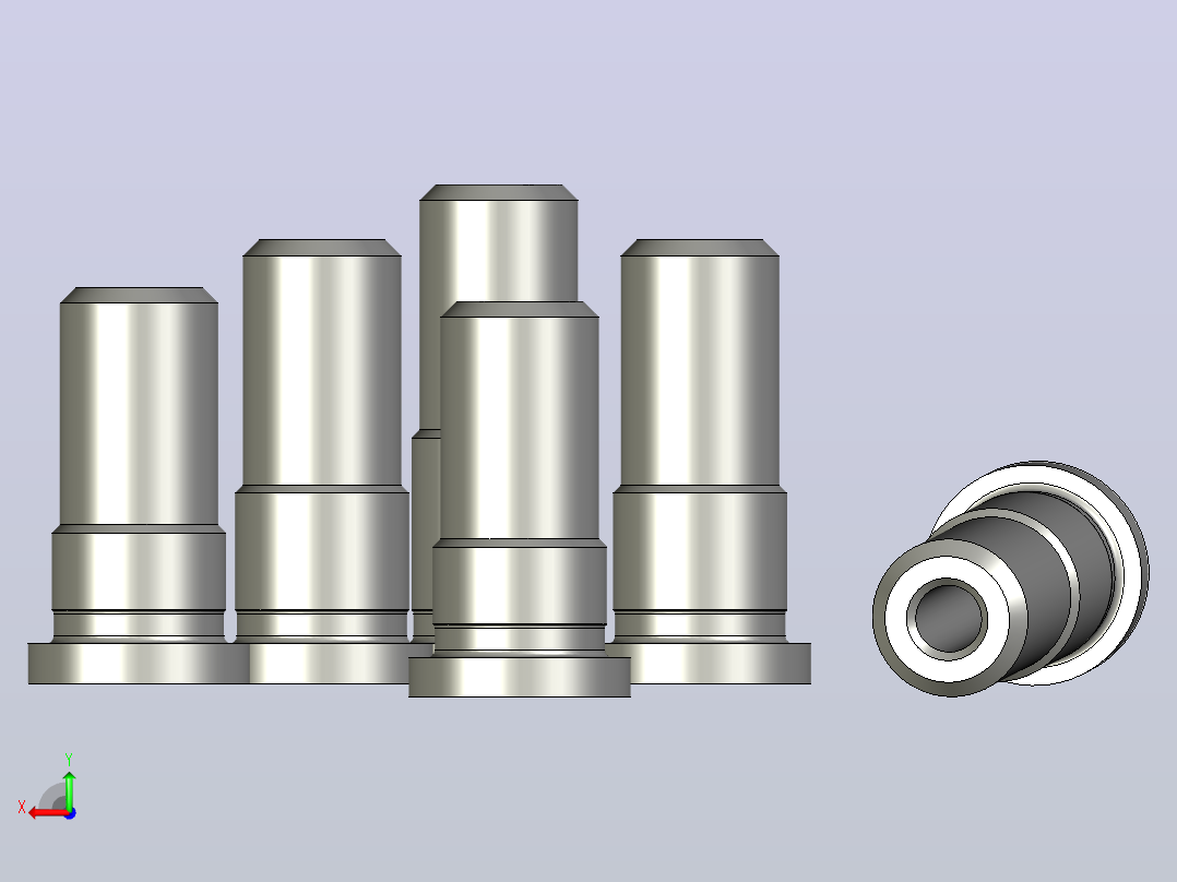 用于模具的刀柄 1.2 d20后视图