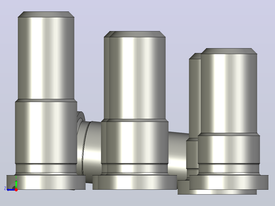 用于模具的刀柄 1.2 d20右视图