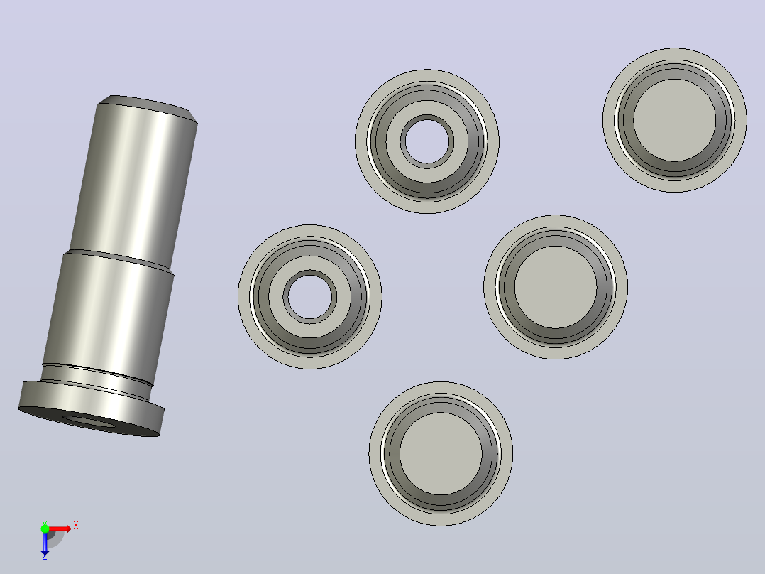 用于模具的刀柄 1.2 d20俯视图