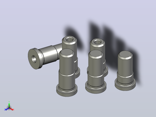 用于模具的刀柄 1.2 d20正等轴测缩略图
