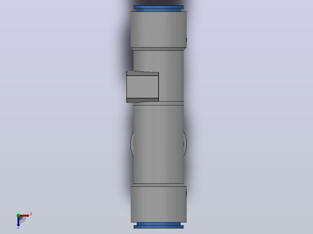 ZH系列直接接管型（无消声器）真空发生器[ZH13DS-08-10-10]俯视图
