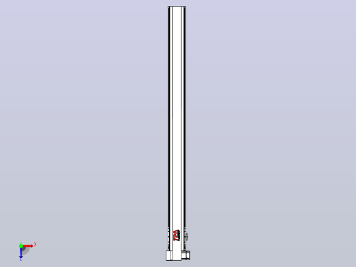 皮带直线轴半封闭可选导轨TPA-HNB-120D-110-L1400-LP-C-P40-N3俯视缩略图