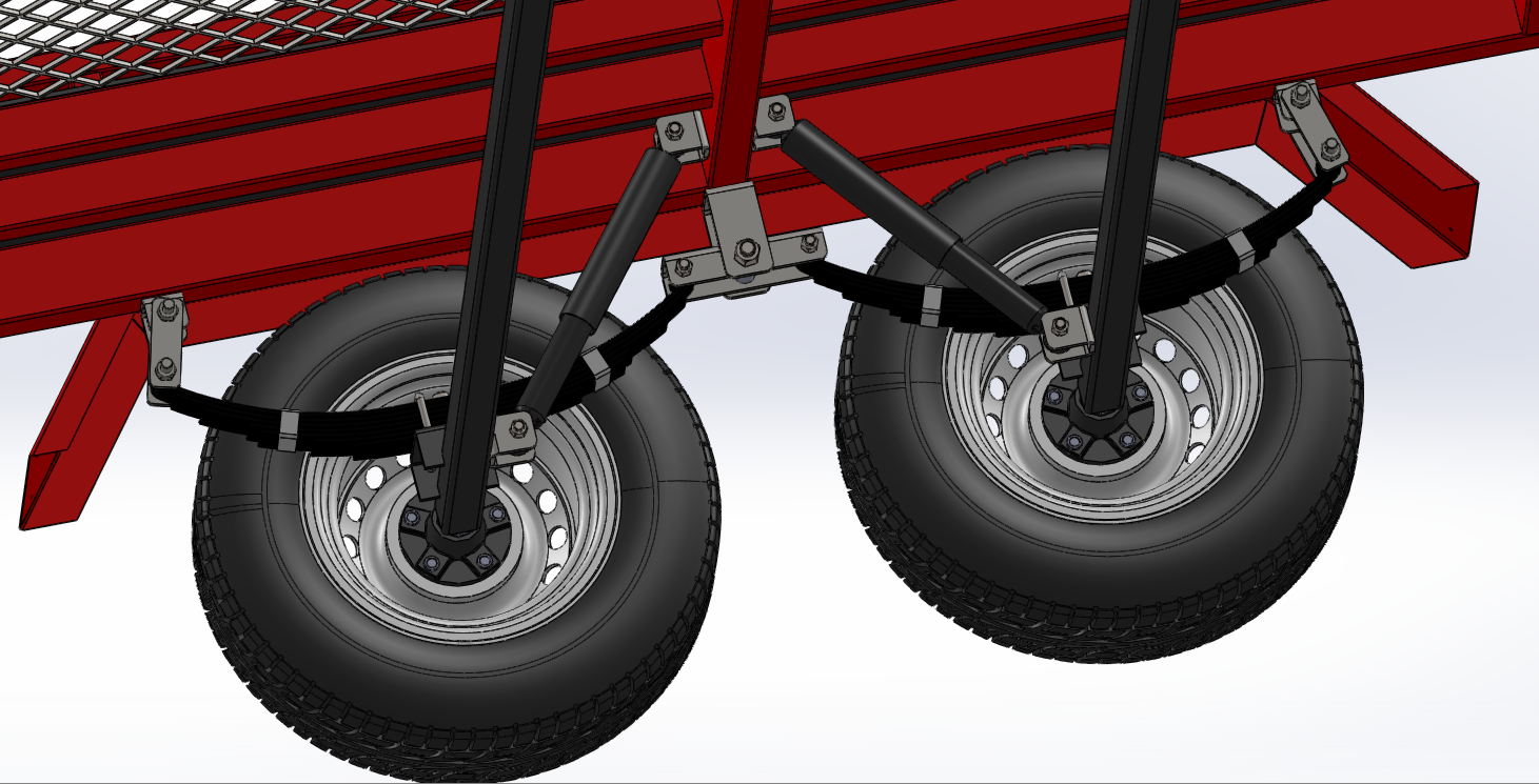 牵引拖车3D数模图纸 Solidworks设计 附IGS