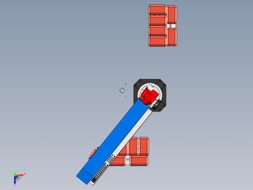 码垛机器人3D图纸 Solidworks设计俯视缩略图