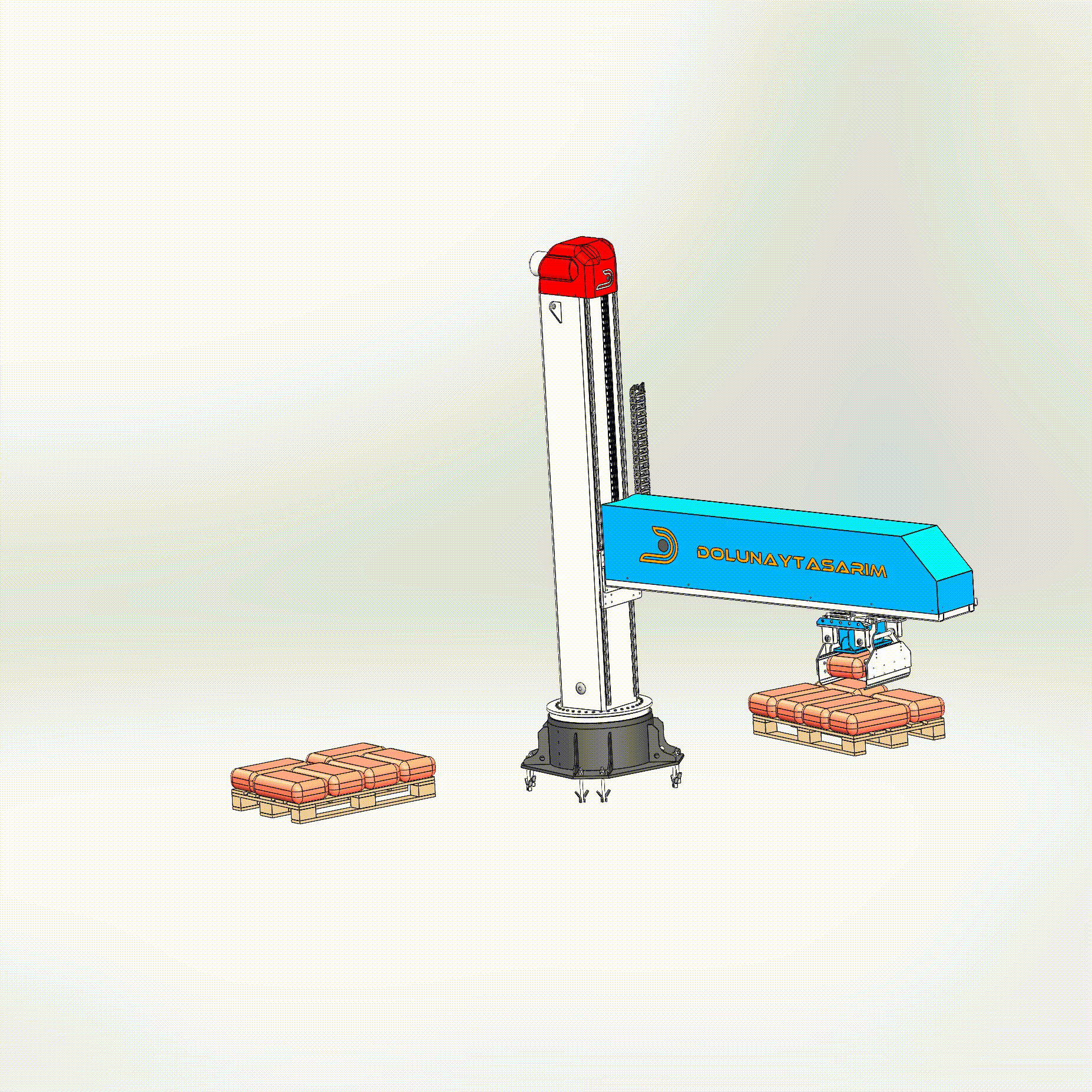码垛机器人3D图纸 Solidworks设计