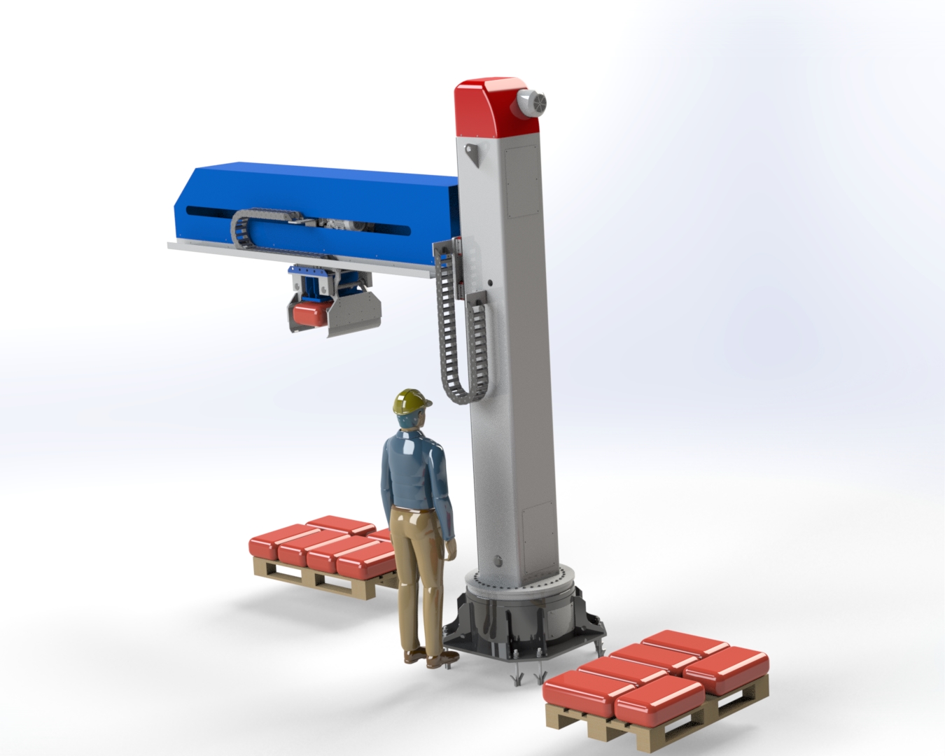 码垛机器人3D图纸 Solidworks设计