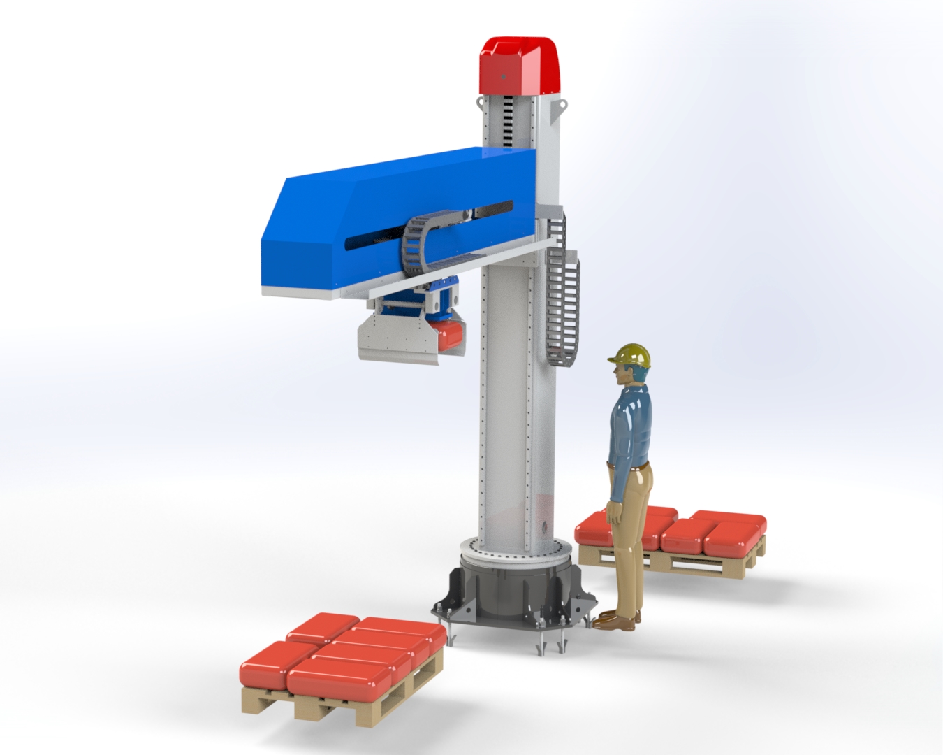 码垛机器人3D图纸 Solidworks设计