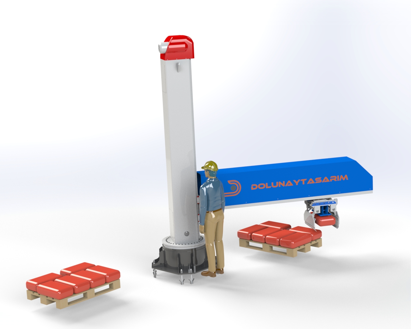码垛机器人3D图纸 Solidworks设计