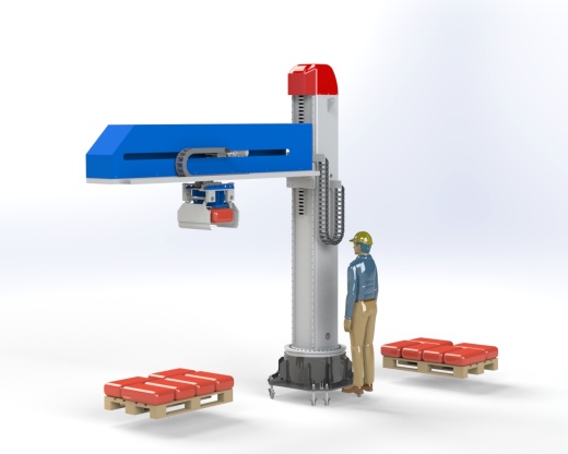 码垛机器人3D图纸 Solidworks设计缩略图