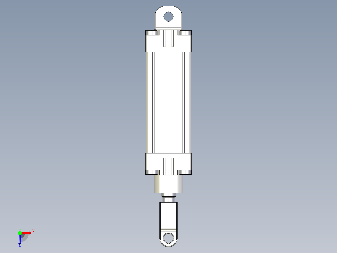 驱动器的部件3D模型俯视图