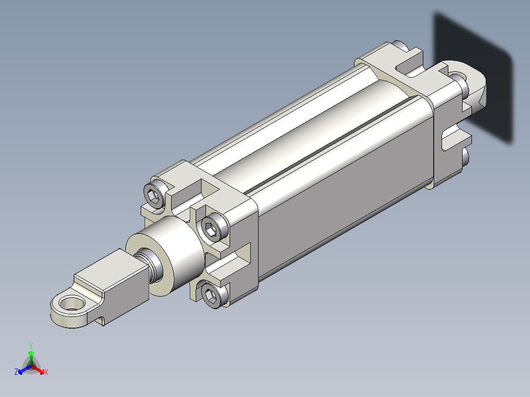 驱动器的部件3D模型正等轴测图